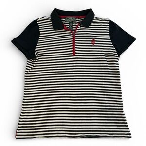 Vintage Women Lauren Active Ralph Lauren Striped Polo Top M